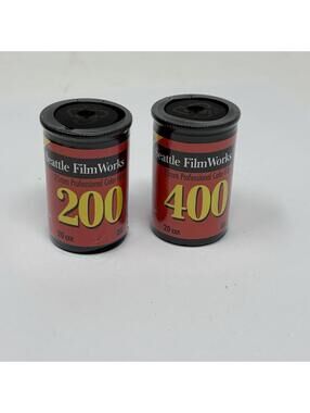 2 Rolls Of 35 Mm Film 400 And 200 20 Exposures Sealed.   Seattle Film Works